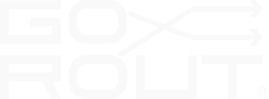 GoRout - Logo - One Color - White