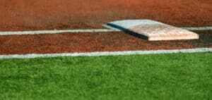 softball double first bases