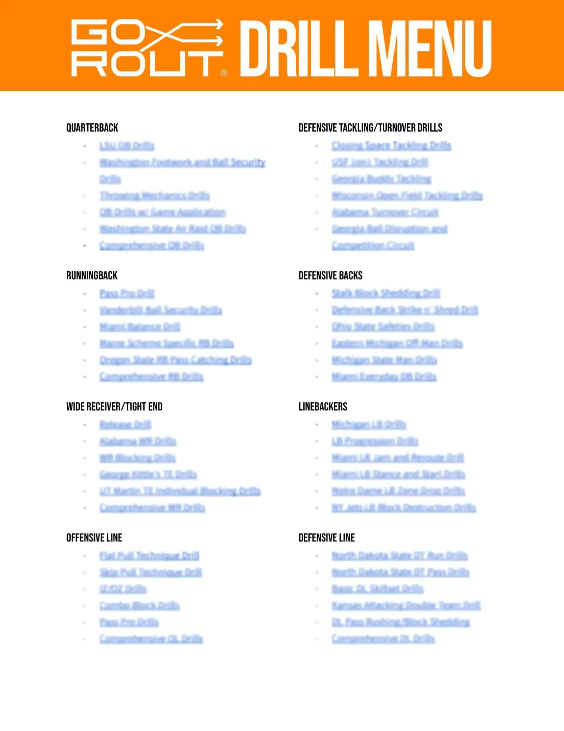 Football Practice Plans