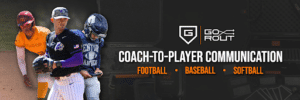 gorout coach-to-player communication for football baseball and softball
