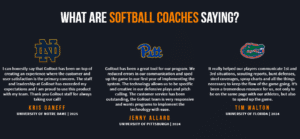 college softball coaches testimonials