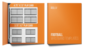 gorout football wristbands template