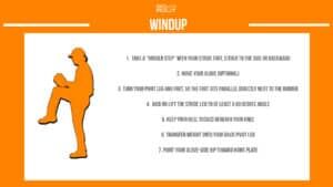 baseball pitching mechanics windup phase infographic