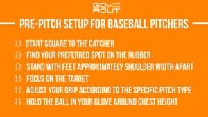 baseball pre pitch setup infographic
