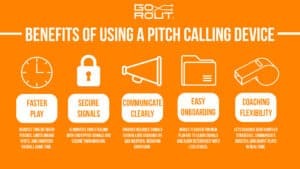 infographic highlighting the benefits of a pitch calling device