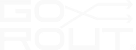 GoRout - Logo - One Color - White