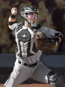 baseball catcher throwing