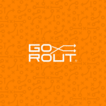 GoRout logo with orange background