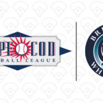 Cape cod baseball league logo and brewster whitecaps logo