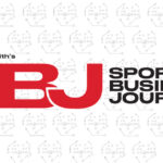 Sports Business Journal logo with football background