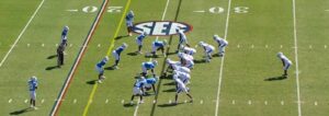 12 personnel set with the QB under center 