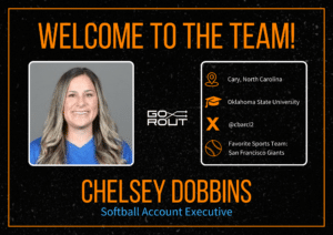 Chelsey Dobbins joins GoRout as Softball Account Executive