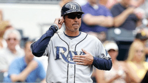 tampa bay rays third base coach giving signs 