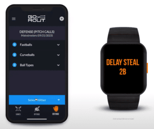 gorout baseball watch and phone device delay steal 