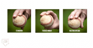 baseball pitch grip thumb position