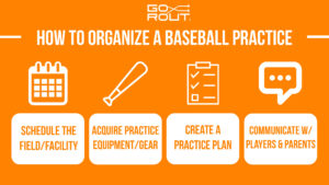 how to organize a baseball practice infographic