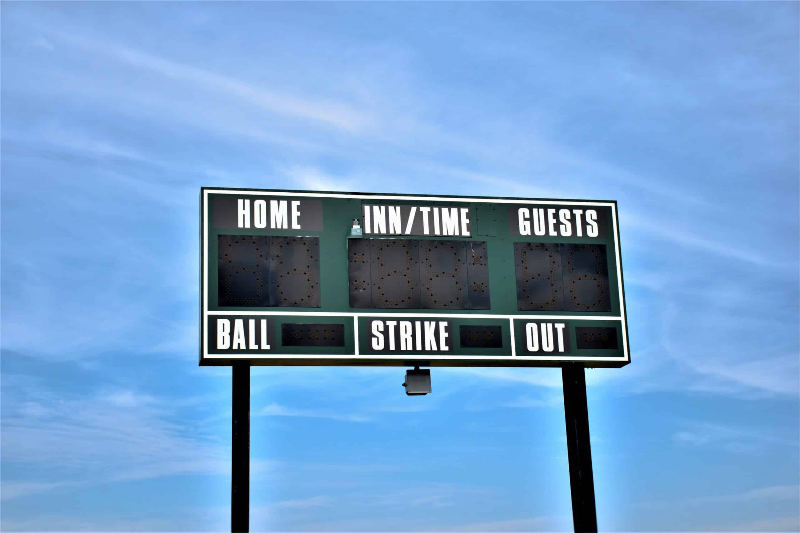 baseball scoreboard