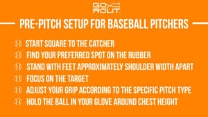 baseball pre pitch setup infographic