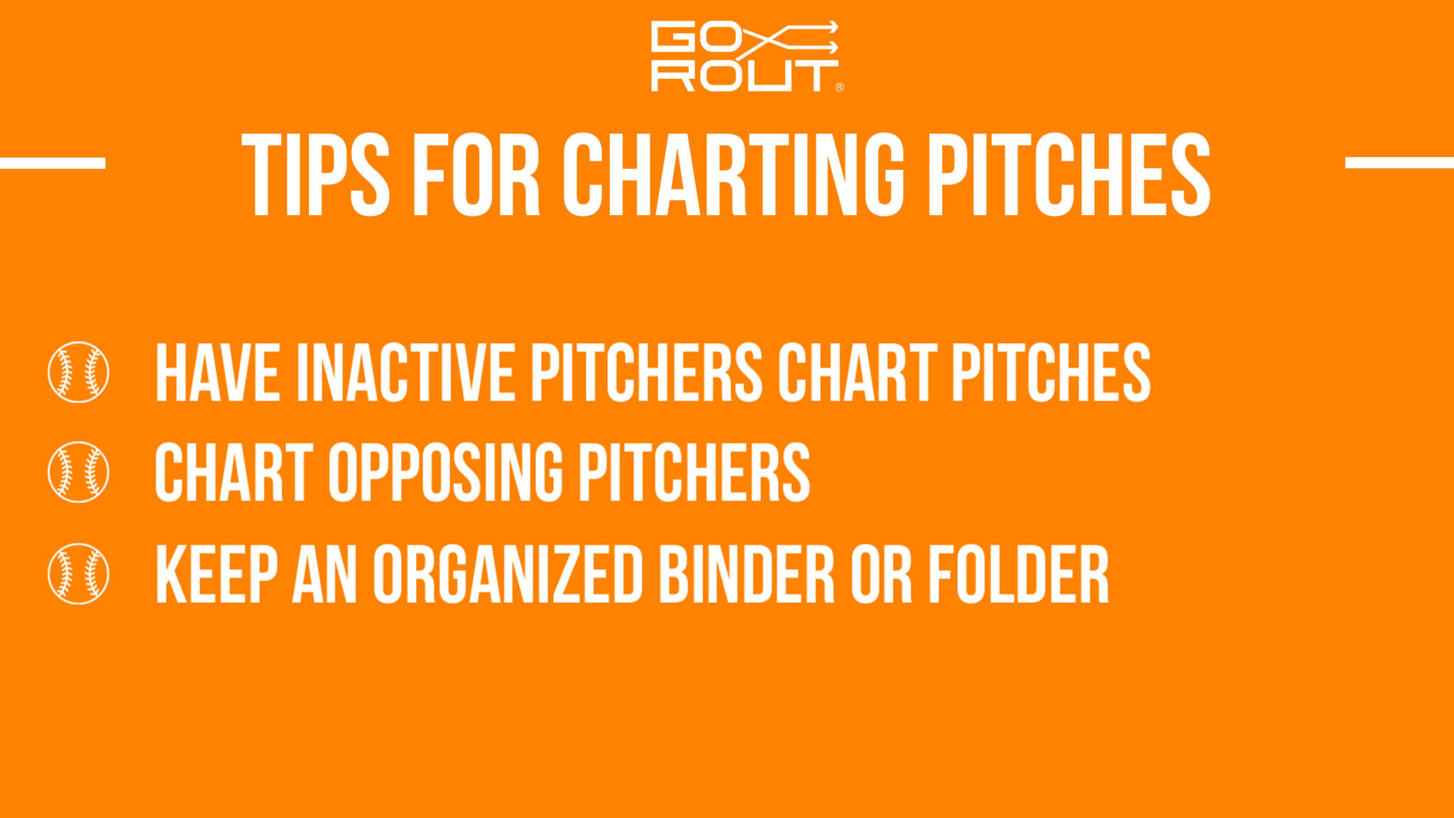 Baseball Pitching Charts: A Guide for Coaches & Players - GoRout