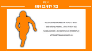 american football free safety (FS) describing the position