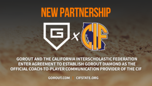 GoRout partners with the CIF to become the official coach-to-player communication system of California high school baseball and softball