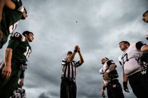 referee coin flip football